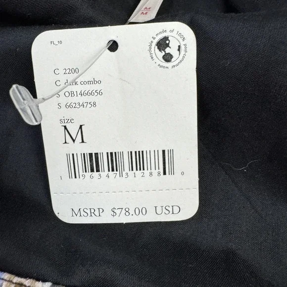 Free People Tank Top Womens Medium Paisley Floral Halter Blouse Boho OB1466656 - Picture 4 of 11